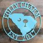 South Carolina Welcome Door Wreath, State Door Hanger, Welcome Sign