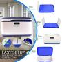 SereneLife Locking Storage Container Bin 8 Gallon Large Capacity, Multifunctional Stackable Storage Tote Deck Tough Box, Plastic Household Organizer Bins with Lid, Combination Lock Security (Renewed)
