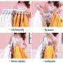 EvaroFly Multipurpose Magic Stretch Folding Hanger, Save Space Storage Clothes Hanger, Household Travel Camping -a- 53.5x41cm