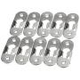 Susuntas 20 Pieces 44mm x 16mm Picture Hanger Metal Keyhole Hanger Fasteners with 40pcs Screws for Picture Photo Frame Furnniture Cabinet Mirrors