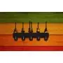 Guitar Wall Wooden Hooks Electric Sound Bedroom Kitchen Office Heavy Duty Hanger Key Clothes Hooks, Gift for Man