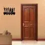 Justic League Wall Key Rack Holder Wall Hanger Wall Hook Key Hanger Rails Triple Wall Art Clothing Hook Rack Hanger Wall Art Decoration Strong Adh6esive Sticker Solid Wood Hooks