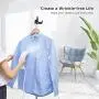 Travel Steamer for Clothes, 120V Handheld Garment Steamer, Powerful 25s Fast Heat-up, 360°Leak-Proof No Spitting, 12Mins Continuous Steam, Auto-Off, Fabric Wrinkles Remover for Home Hotel Travel