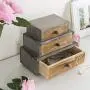 MyGift 3-Drawer Rustic Wood Office Storage Organizer MyGift 3-Drawer Rustic Wood Office Storage Organizer