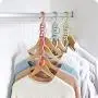 lliang Hangers Multi-Port Support Circle Clothes Hanger Clothes Drying Rack Multifunction Plastic Scarf Clothes Hangers Hangers Storage Racks