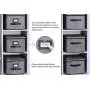 Onlyeasy Collapsible Storage Bins Pack of 3 - Foldable Storage Boxes Containers Organizer with Dust-Proof Lids and Strong Handles, 11.8 Onlyeasy Collapsible Storage Bins Pack of 3 - Foldable Storage Boxes Containers Organizer with Dust-Proof Lids and Strong Handles, 11.8