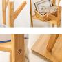 Cxjff Floor Standing Coat Rack Clothes Hat Stand Floor Standing Coat Rack Clothes Hat Stand Hanger Hooks Shelves Bamboo Simple Smooth Stoarge, Log Color Hanger Modern (Color : Log)