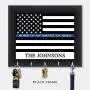 Personalized Key Holder, Police Officer Gift, Key Hanger, Wall Key Rack, Wall Key Holder, Key Holders, Rustic Wood Key Holder 10" x 12"