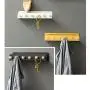 Jiji Coat Rack Bedroom Furniture Coat Rack Clothes Hanger Hooks Living Room Closet Wooden Hat Racks Coat Hanger Wall Hook Coat Stand (Color : Yellow)