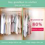 WAOU Magic Hanger Folding Hanger for 9 Pieces of Clothes Closet Space Saving Clothes-Rack Multi Hangers（2 Pack）