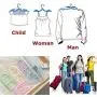 LareinaXXX 8PCS Portable Folding Clothes Hangers Foldable Clothes Drying Rack for Travel