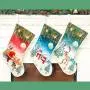 Xmas Ornament Christmas Stocking Snowflakes Christmas Decor Fork and Knives Pocket Tree Hanger for Gift Christmas Tree Decoration