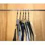 Tidy Home Magic Space Saving Hangers for Clothes and Organized Closet- Keep Pants, Skirts, Shirts, and Shorts Wrinkle Free- Cascading Hangers and Accessory Organizers- 10 pack- Black- Plastic