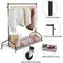 Ejoyous Rolling Garment Rack, Heavy Duty Movable Clothing Hanging Rack Commercial Grade Clothes Rail Display Stand Storage Organizer on Wheel with Bottom Shelf Ejoyous Rolling Garment Rack, Heavy Duty Movable Clothing Hanging Rack Commercial Grade Clothes Rail Display Stand Storage Organizer on Wheel with Bottom Shelf