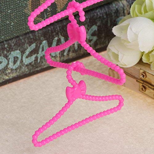 10 Pcs/Set Doll Clothes Hanger Holder Bar-bie House Dress Accessories Imagination