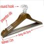 JHW Wood Clothes Hanger Clothing Hanger Skirt Dress Hanger LP02 10PCS Each Lot