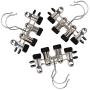 Aligle Adjustable Stainless Steel Shoe Rack Pants Folder Multi-Functional Portable travel laundry washing machine rack hooks socks clip Boot Hanger Set of 6 (6)