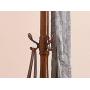 COAT RACK European Oak Floor Household Storage Hangers Assembly Single Pole Clothes Rack (Color : Antique color)