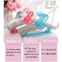 10pcs Random Color Adjustable Clothes Hanger Rack Plastic Towel Display Hanger for Baby Adults Children Kids Clothing Drying Rack Hanging