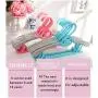 10pcs Random Color Adjustable Clothes Hanger Rack Plastic Towel Display Hanger for Baby Adults Children Kids Clothing Drying Rack Hanging