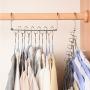 TOPBATHY 2pcs Clothes Hangers Closet Organizer 12 Holes Magic Space Saving Hangers Coats Jeans Shirts Hook for Closet Wardrobe