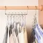 TOPBATHY 2pcs Clothes Hangers Closet Organizer 12 Holes Magic Space Saving Hangers Coats Jeans Shirts Hook for Closet Wardrobe