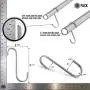Pro Chef Kitchen Tools Flat Hanging Hooks - Pot Racks S Hook 10 Pack Set - Hang Display Jewelry - Metal Utility Hooks for Outdoor Storage Organization - Butcher Meat Hangers for Bacon Sausage Smokers Pro Chef Kitchen Tools Flat Hanging Hooks - Pot Racks S Hook 10 Pack Set - Hang Display Jewelry - Metal Utility Hooks for Outdoor Storage Organization - Butcher Meat Hangers for Bacon Sausage Smokers