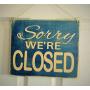 10x10 Come on in Were OPEN / Sorry Were CLOSED Front and Back Rustic Wood Shabby Chic Door Hanger Sign