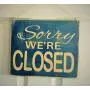 10x10 Come on in Were OPEN / Sorry Were CLOSED Front and Back Rustic Wood Shabby Chic Door Hanger Sign