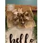 Hello Door Sign - 22" Customized Word Decoration - Hello Wreath For Front Door - Fall Hello Door Hanger - Welcome - Last Name Sign - Custom