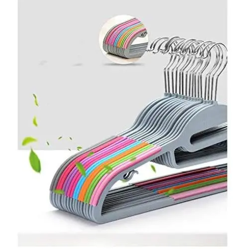 10pcs Seamless Thicker Longer Section Hanger, Non-Slip Clothes Hangers Magic Stays Clothes Hanger Random Color 10pcs Seamless Thicker Longer Section Hanger, Non-Slip Clothes Hangers Magic Stays Clothes Hanger Random Color