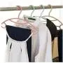 10PCs Baby Plastic Hangers for Clothes Hanging Household Baby Child Slip-Resistant Seamless Clothes Hanger Random Color