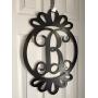 Loop Monogram Door Hanger - Spring Door Hanger - Wood Loop Door Monogram - Black Wood Monogram Hanger - Black Door Decoration Loop Monogram Door Hanger - Spring Door Hanger - Wood Loop Door Monogram - Black Wood Monogram Hanger - Black Door Decoration