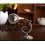 LBFEEL Clear Glass Hooks Crystal Wall Hooks Gold Silver Coat Hat Hangers Hooks Antique Bronze Copper Clothes Hooks (Bronze)