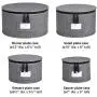 China Storage Set, Hard Shell and Stackable, for Dinnerware Storage and Transport, Protects Dishes Cups and Mugs, Felt Plate Dividers Included (Grey) China Storage Set, Hard Shell and Stackable, for Dinnerware Storage and Transport, Protects Dishes Cups and Mugs, Felt Plate Dividers Included (Grey)