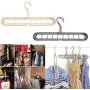 Zronji Nine Holes Hanger Multifunctional Hanger Dry and Wet Clothes Non-Slip Hanger Suit Hangers Zronji Nine Holes Hanger Multifunctional Hanger Dry and Wet Clothes Non-Slip Hanger Suit Hangers