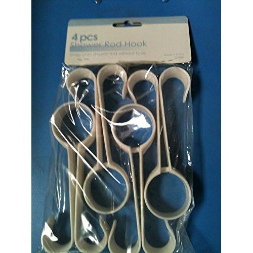 Shower Rod Hanger , White Plastic ,Perfect to hang bath towel