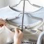 In kds Space Saver Hangers Wardrobe Clothes Closet Stainless Steel Magic Storage Organizer Random Clour 2pcs
