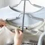 In kds Space Saver Hangers Wardrobe Clothes Closet Stainless Steel Magic Storage Organizer Random Clour 2pcs