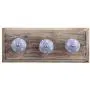 Indianshelf Handmade 1 Artistic Vintage Blue Wooden Star Rail Hooks Hangers/Coat Hooks Hardware