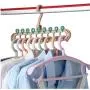 10PC Random Color Multi-Port Support Circle Clothes Hanger Clothes Drying Rack Multifunction Space Saving Hanger Magic Clothes Hanger 10PC Random Color Multi-Port Support Circle Clothes Hanger Clothes Drying Rack Multifunction Space Saving Hanger Magic Clothes Hanger