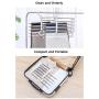 ISUE (Set of 2pcs 5 in 1 Portable Stainless Steel Clothes Pants Hangers Closet Storage Organizer for Pants Jeans Hanging 13.38 x 7.2in