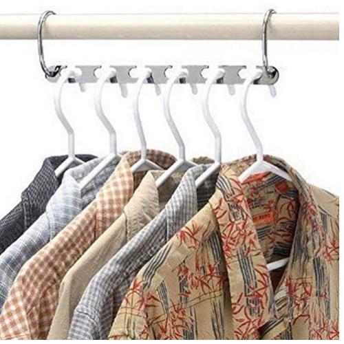 5pcs Half Toroidal Universal Metal Clothes Closet Hangers Clothing Organizer Hangers Clothing Organizer Clothes Hanger Rack