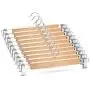 High-Grade Wooden Pants Hangers with Metal Clips Grip Clip Pants Hanger, Smooth Finish Solid Wood Jeans/Skirt Hanger, 360° Swivel Hook - Clip Hanger for Pant, Skirts, Slacks, (Natural Wood, 10 Pack) High-Grade Wooden Pants Hangers with Metal Clips Grip Clip Pants Hanger, Smooth Finish Solid Wood Jeans/Skirt Hanger, 360° Swivel Hook - Clip Hanger for Pant, Skirts, Slacks, (Natural Wood, 10 Pack)