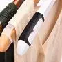 50 Pieces Black Non-Slip Rubber Clothing Hanger Grips Clothes Hanger Strips Use for Wood and Plastic Hangers 50 Pieces Black Non-Slip Rubber Clothing Hanger Grips Clothes Hanger Strips Use for Wood and Plastic Hangers