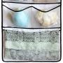 MISSLO Durable Hanging Closet Double Sided Bra Stocking Clothes Socks Organizer 15 Large Mesh Pockets, White MISSLO Durable Hanging Closet Double Sided Bra Stocking Clothes Socks Organizer 15 Large Mesh Pockets, White