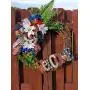Patriotic Door Wreath| Independence Grapevine Wreath | Patriotic Door Hanger| July Fourth Decor|