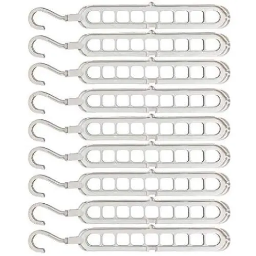 Croing - 9 pcs Magic Hangers - Closet Space Saving Hangers - Multi Hangers - Cascading Hangers Croing - 9 pcs Magic Hangers - Closet Space Saving Hangers - Multi Hangers - Cascading Hangers