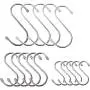 The Same 15 Pack Stainless Steel S Shaped Hooks Heavy Duty S Hooks for Kitchen, Work Shop, Bathroom The Same 15 Pack Stainless Steel S Shaped Hooks Heavy Duty S Hooks for Kitchen, Work Shop, Bathroom