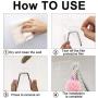 CGBE Adhesive Hooks Wall Hooks for Hanging Heavy Duty 13LB Transparent Seamless Hooks Waterproof and Oil Proof for Kitchen Bathroom (Five Pices)